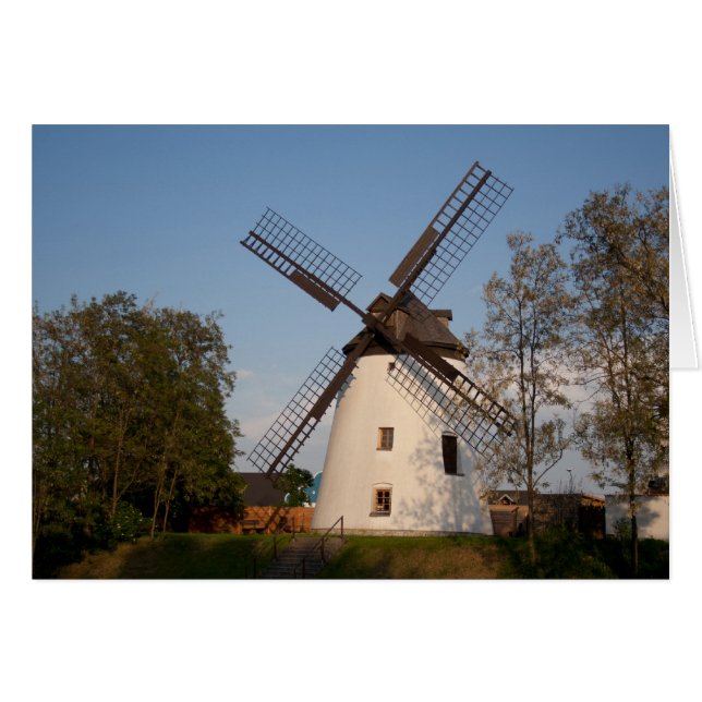 Windmill In Podersdorf Cards (Front Horizontal)