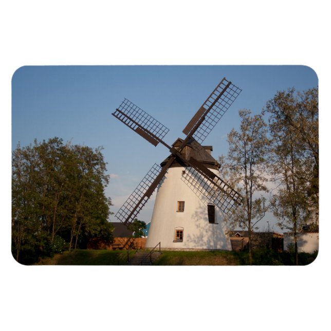 Windmill In Podersdorf Magnet (Horizontal)
