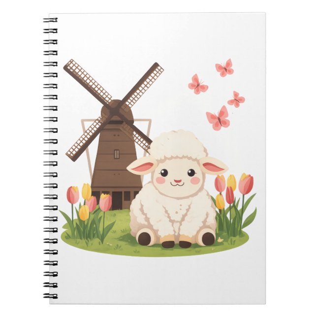 Windmill Meadow Sheep Notebook (Front)