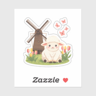Windmill Meadow Sheep Sticker