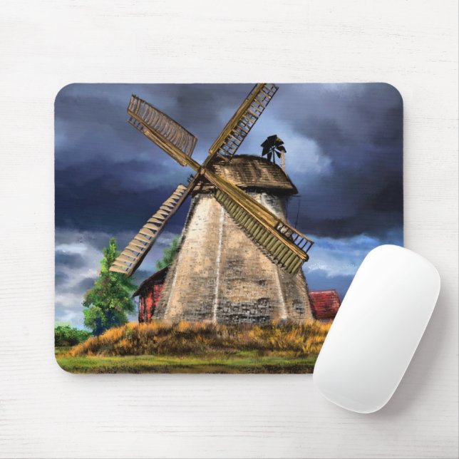 Windmill Mouse Pad (With Mouse)