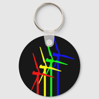 Windmill Night Keychain