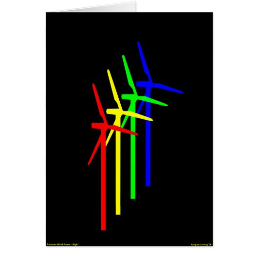 Windmill Night - Siemens Wind Power Cards (Front)