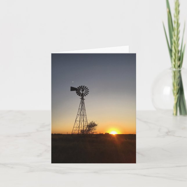windmill notecard (blank inside) (Front)