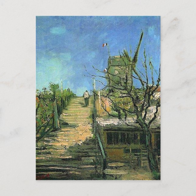 Windmill on Montmartre (F271) Van Gogh Fine Art Postcard (Front)