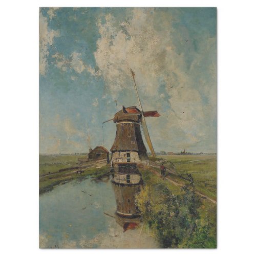 WINDMILL ON THE WATERWAY TISSUE PAPER