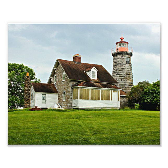 Windmill Point Lighthouse, Lake Champlain VT Photo Print (Front)
