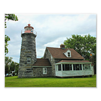 Windmill Point Lighthouse, Lake Champlain VT Photo Print