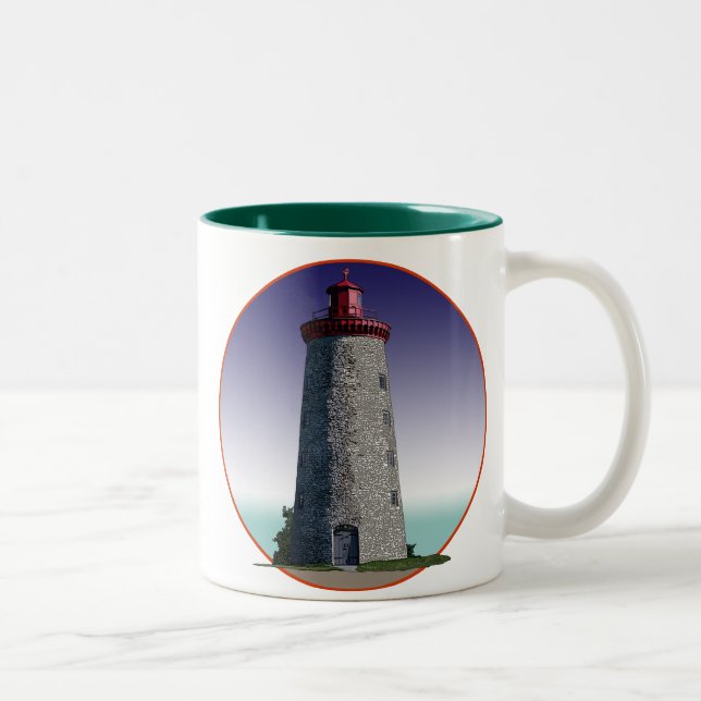 Windmill Point Lighthouse Two-Tone Coffee Mug (Right)