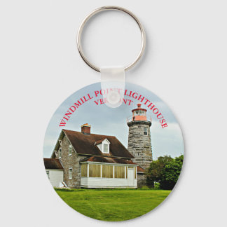 Windmill Point Lighthouse, Vermont Keychain