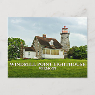 Windmill Point Lighthouse, Vermont Postcard