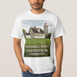 Windmill Point Lighthouse, Vermont T-Shirt