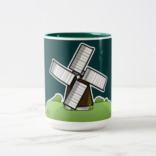 Windmill Two-Tone Coffee Mug