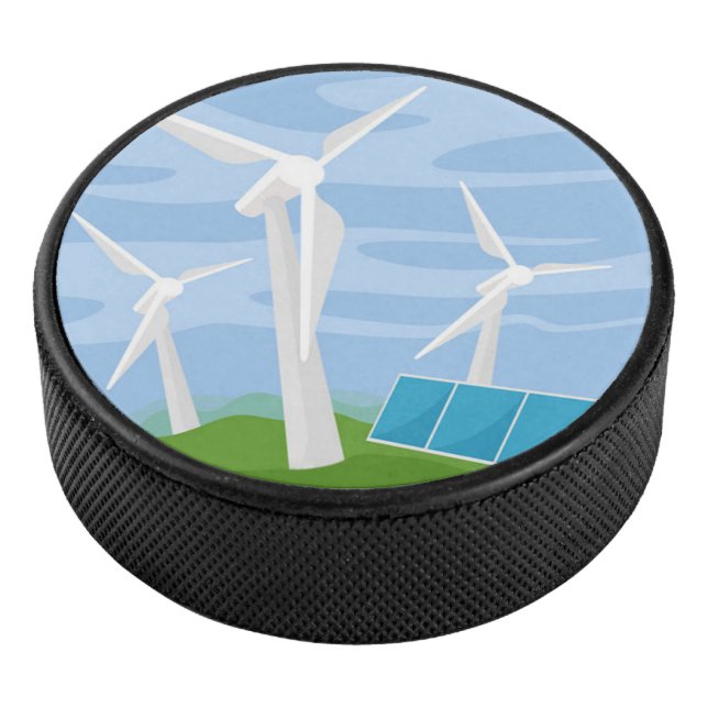 Windmills and Solar Cells Hockey Puck (3/4)
