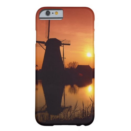 Windmills at sunset Kinderdijk Netherlands Barely There iPhone 6 Case