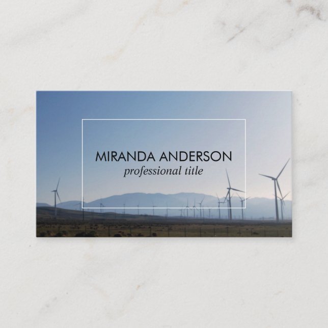Windmills Country Side Business Card (Front)