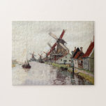 Windmills in Holland Monet Fine Art Jigsaw Puzzle<br><div class="desc">Windmills in Holland,  Claude Monet 1871. Oil on canvas,  71 x 46 cm.</div>