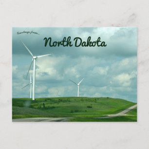 Windmills in Western North Dakota Postcard