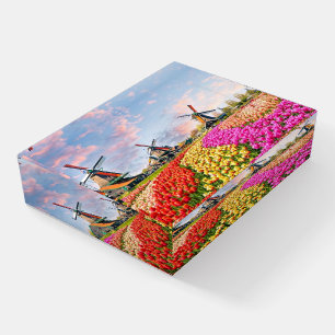Windmills Keukenhof, Netherlands Paperweight