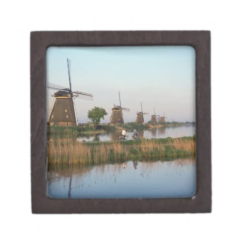 Windmills Kinderdijk Netherlands Keepsake Box