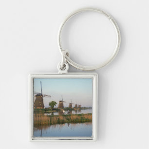 Windmills, Kinderdijk, Netherlands Keychain