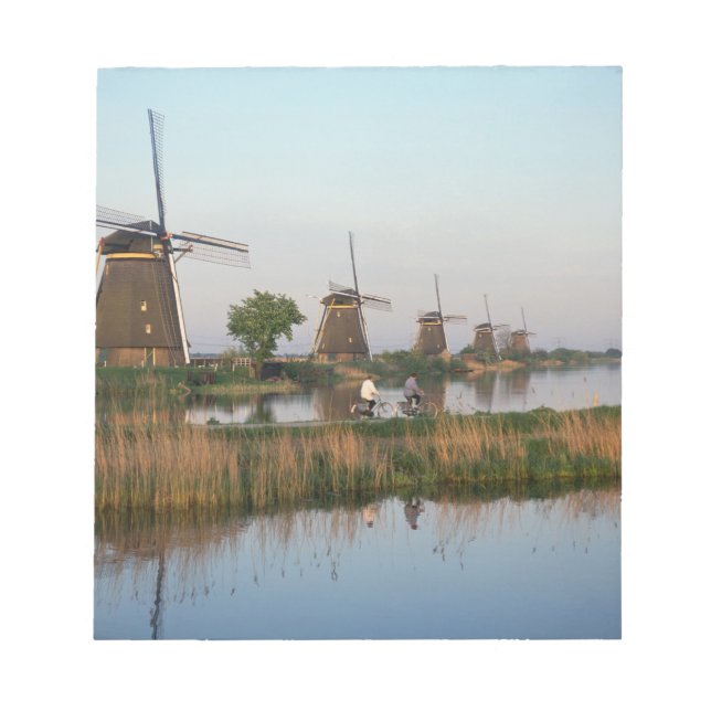 Windmills, Kinderdijk, Netherlands Notepad (Front)