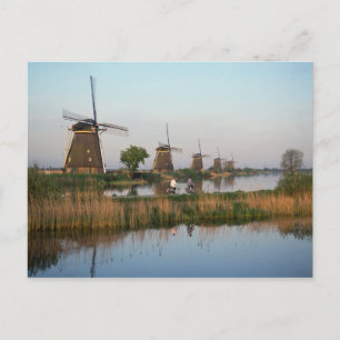 Windmills, Kinderdijk, Netherlands Postcard