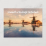 Windmills Kinderdijk Netherlands stylized Postcard