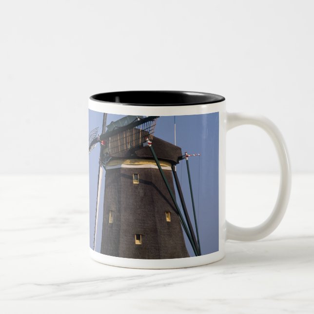 Windmills, Leidschendam, Netherlands Two-Tone Coffee Mug (Right)