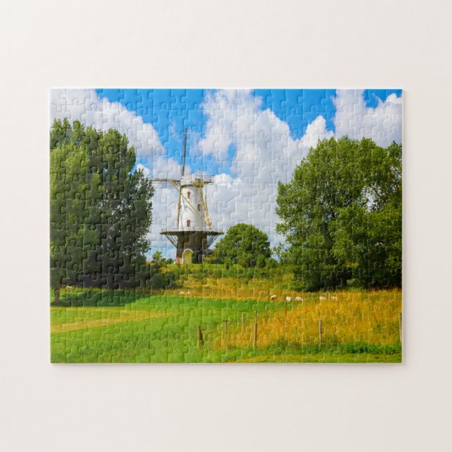 Windmills of  Amsterdam Holland. Jigsaw Puzzle (Horizontal)