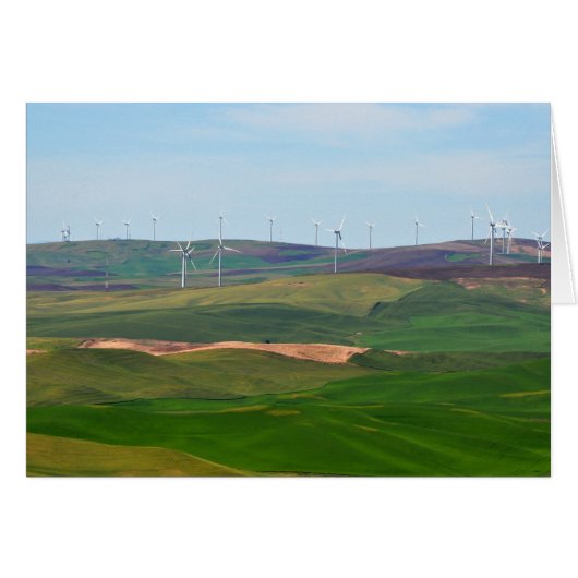Windmills on the Palouse Hills from Steptoe Butte (Front Horizontal)