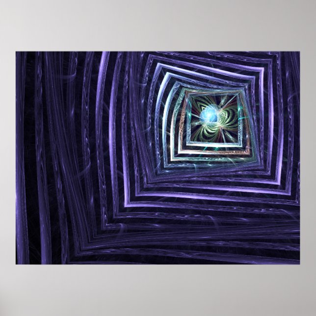 Window Abstract Fractal Poster (Front)