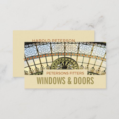 Window Arch Window  Door Fitter Company Business Card