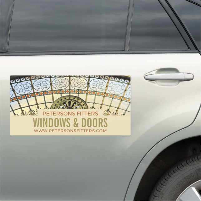 Window Arch, Window & Door Fitter Company Car Magnet (In Situ)