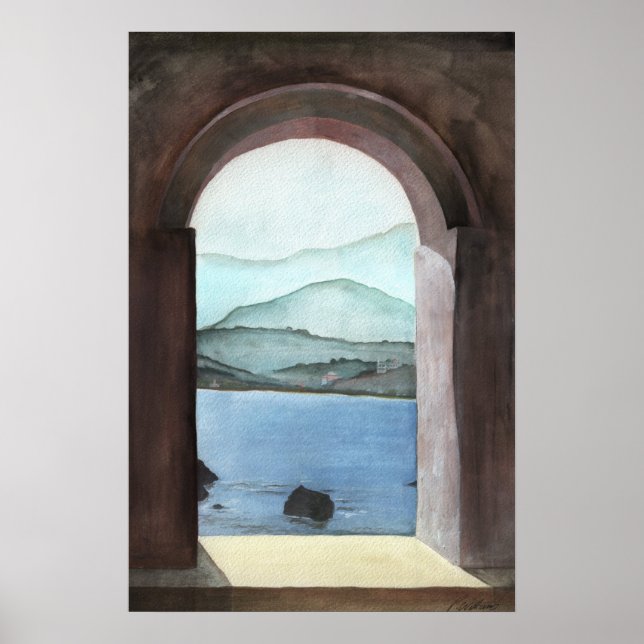 Window At Crete Poster (Front)