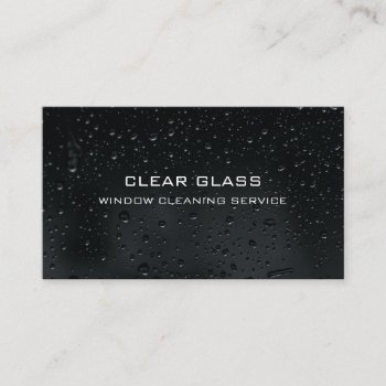 Window At Night  Window Cleaner  Cleaning Service Business Card by TheBusinessCardStore at Zazzle