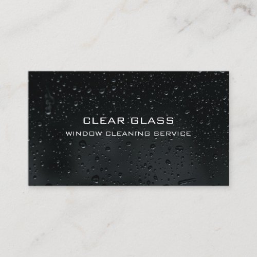 Window at Night Window Cleaner Cleaning Service Business Card