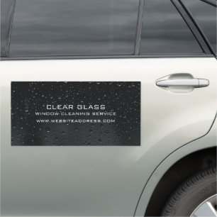 Window at Night, Window Cleaner, Cleaning Service Car Magnet