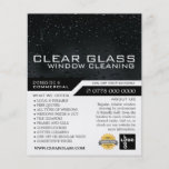 Window at Night, Window Cleaning Advertising Flyer<br><div class="desc">Window at Night,  Window Cleaner,  Cleaning Service Advertising Flyer by The Business Card Store.</div>