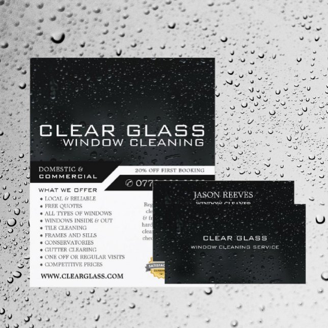 Window at Night, Window Cleaning Advertising Flyer (Creator Uploaded)
