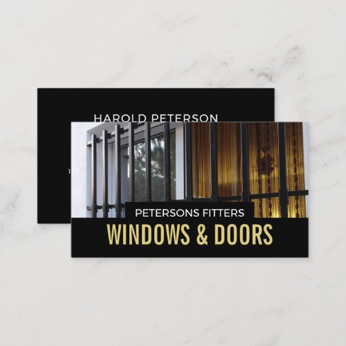 Window  Bars Window  Door Fitter Company Business Card