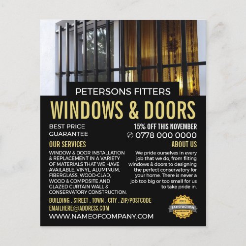 Window  Bars Window  Door Fitter Company Flyer