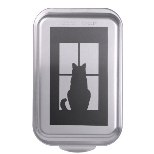 Window Black Cat Click to Customize a color decor Cake Pan