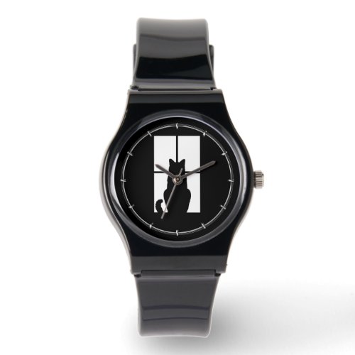 Window Black Cat Click to Customize a color decor Watch