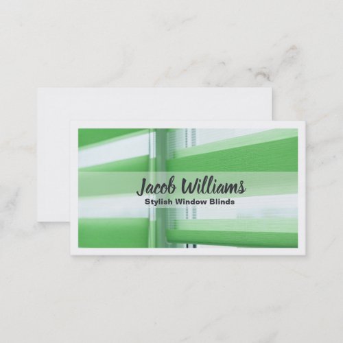 Window Blinds  Business Card