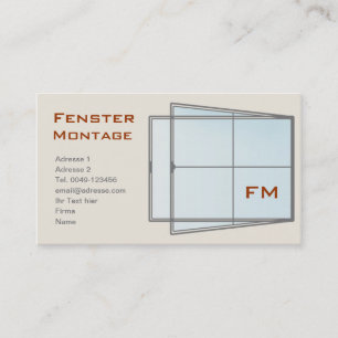 window business card
