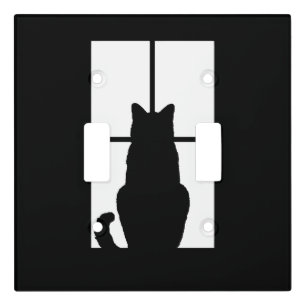 Window Cat Click to Customize Color Decor Light Switch Cover