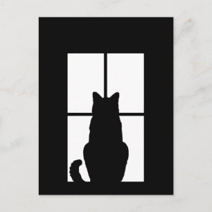 Window Cat Click to Customize Get any color decor Postcard