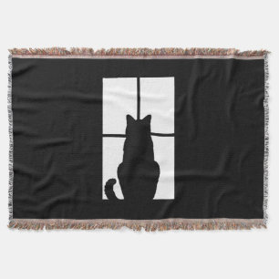 Window Cat Click to Customize Get any color decor Throw Blanket