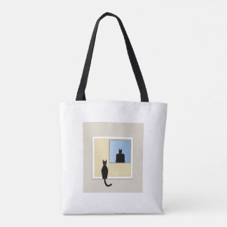 Window Cat Tote Bag